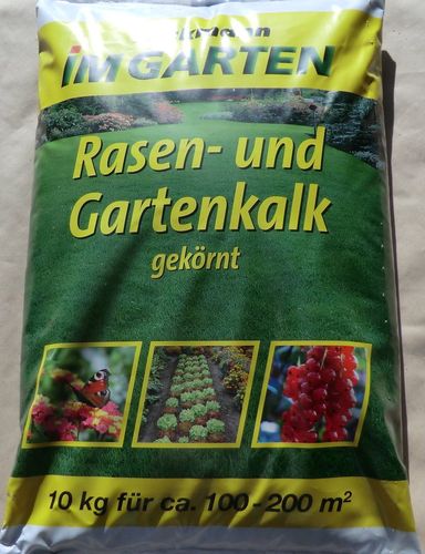Rasen- und Gartenkalk 10 Kg für 100 - 200 m² ((Kg/0,49€)